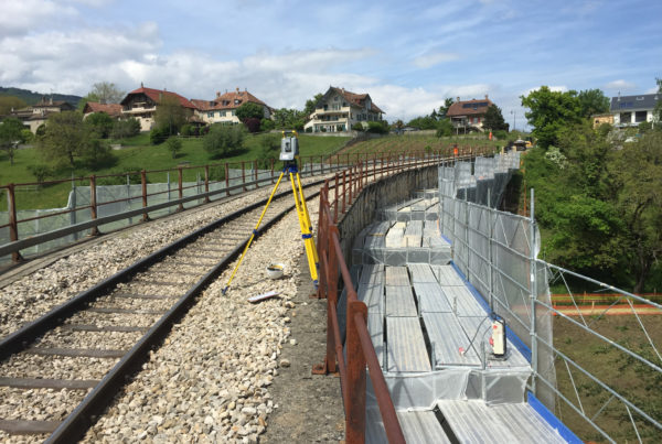 Référence en géométrie et génie civil - Viaduc à Givrins