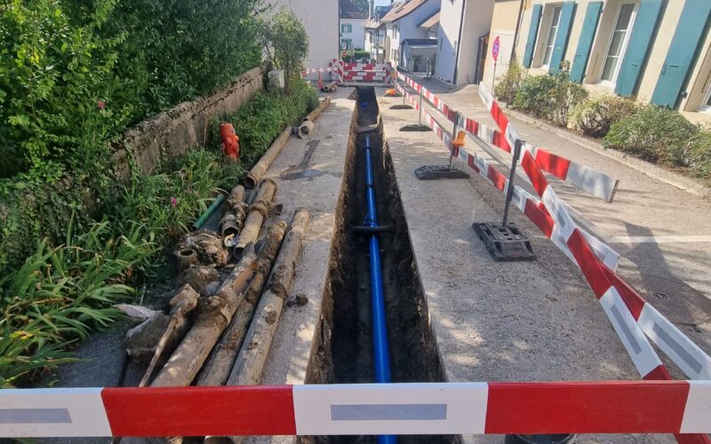 Begnins – Remplacement de la conduite d’eau sous pression et réfection du chemin de la Colette2