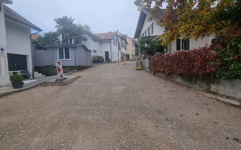 Begnins – Remplacement de la conduite d’eau sous pression et réfection du chemin de la Colette3