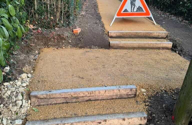 Trélex – Cheminement piétonnier travaux routiers4